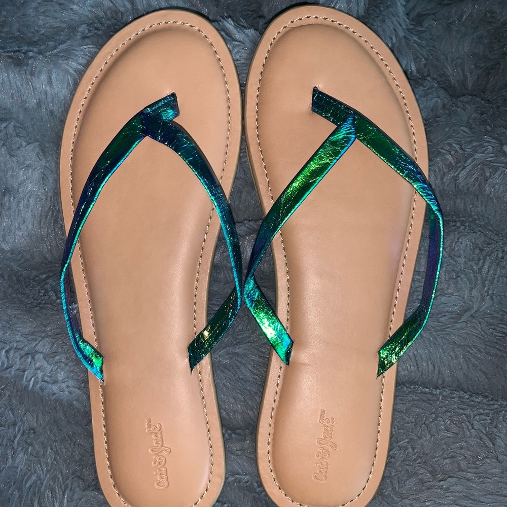 Cat and Jack flip flops L